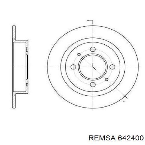 Compre 642400 Remsa Disco do freio traseiro