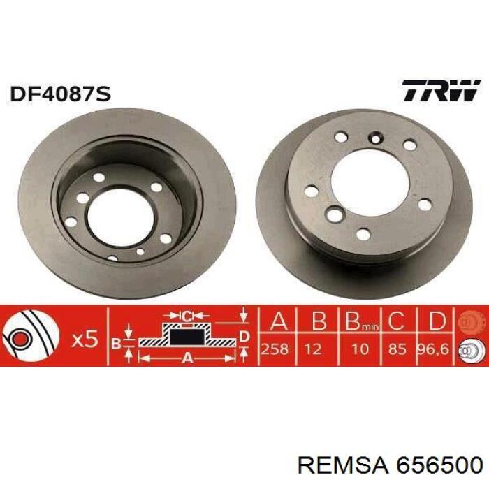 Compre 656500 Remsa Disco do freio traseiro