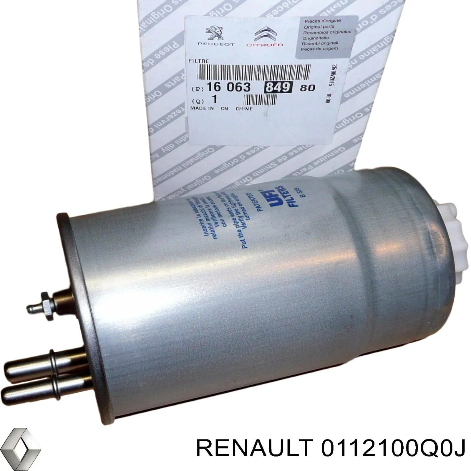 Parafuso (prego) de fixação de turbina 0112100Q0J Renault (RVI)