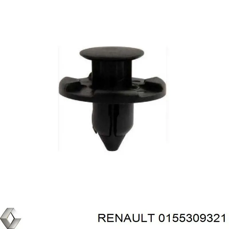 Cápsula (prendedor) de fixação do forro do pára-choque do pára-lama dianteiro Renault (RVI) 0155309321 preço, a partir de 2,48 USD