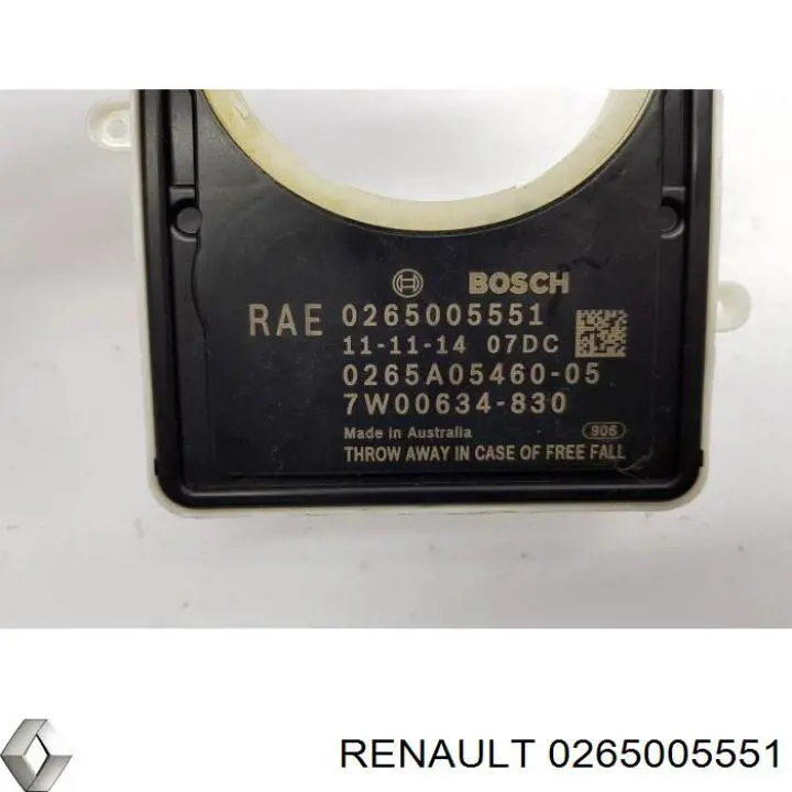  Renault (RVI) 0265005551 preço, a partir de 88,53 USD