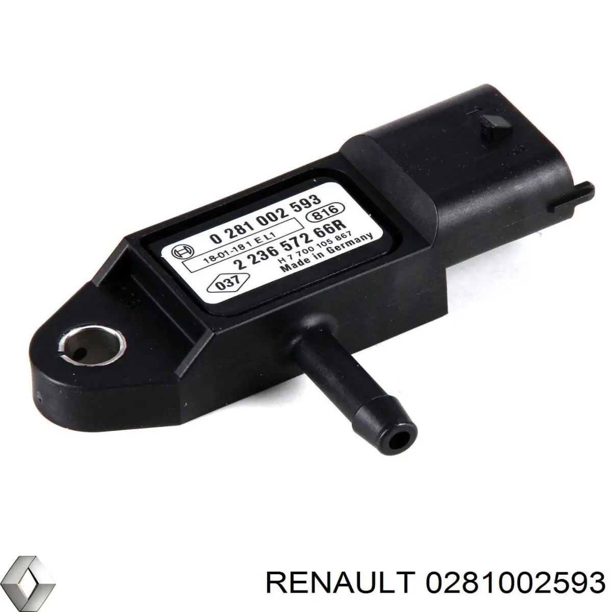 0281002593 Renault (RVI) Sensor de pressão de supercompressão
