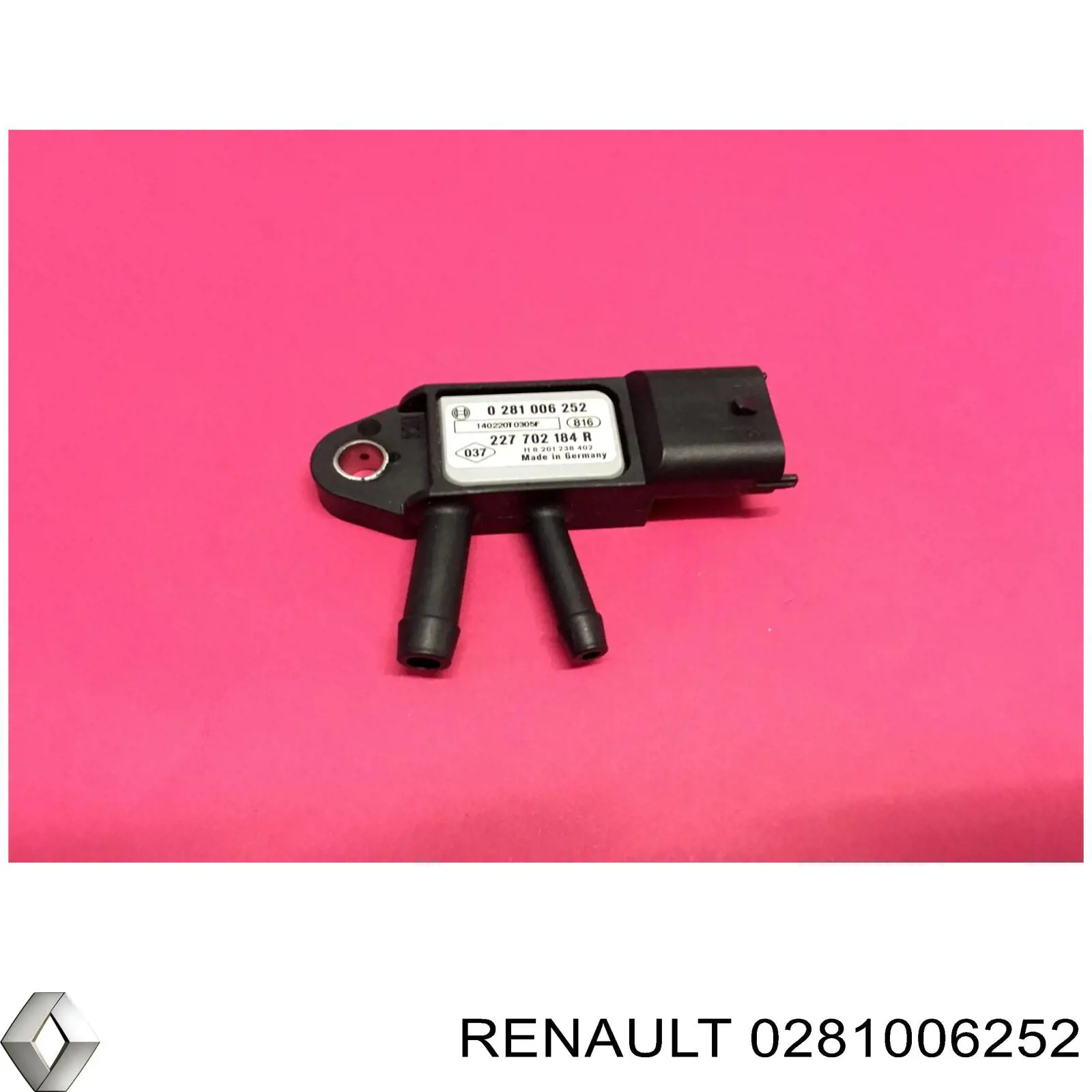 Sensor de pressão dos gases de escape Renault (RVI) 0281006252 preço, a partir de 39,16 USD