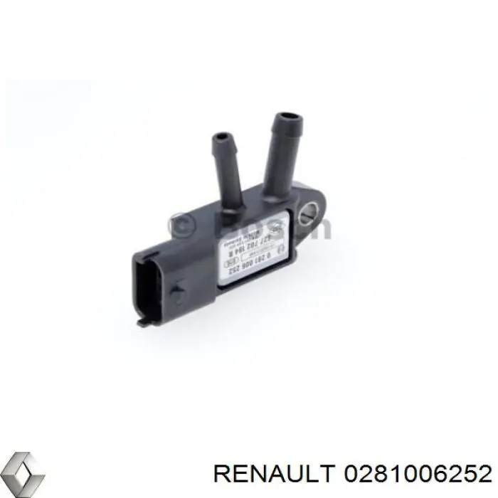 Sensor de pressão dos gases de escape 0281006252 Renault (RVI)