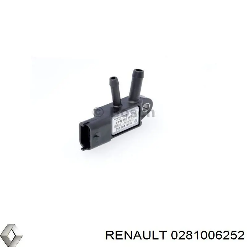 0281006252 Renault (RVI) Sensor de pressão dos gases de escape