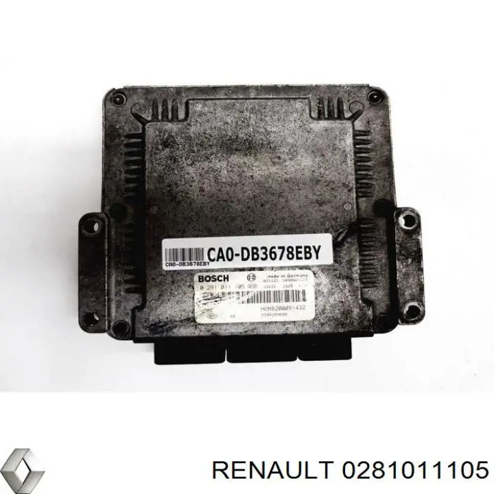 Módulo de direção (Centralina eletrônica) de motor 0281011105 Renault (RVI)