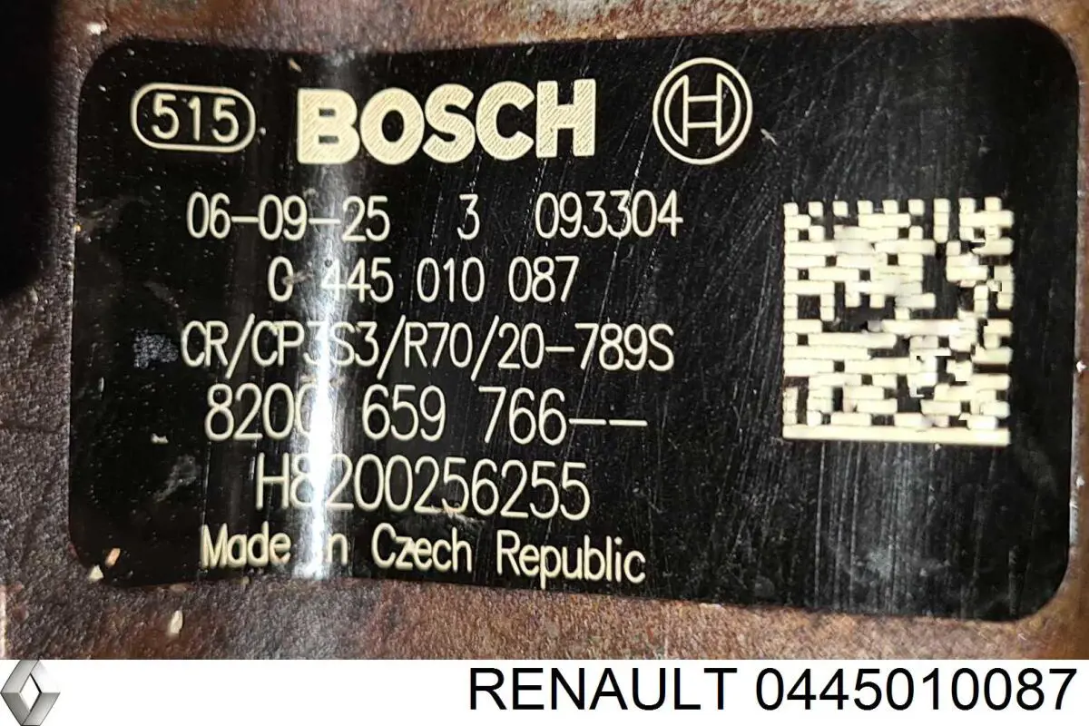 Bomba de combustível de pressão alta H8200256255 Renault (RVI)