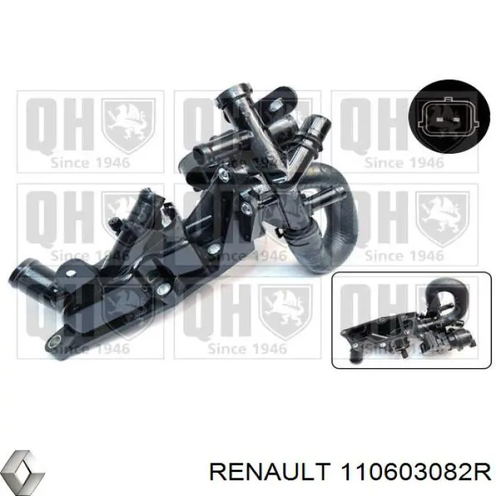 110603082R Renault (RVI) Caixa do termostato