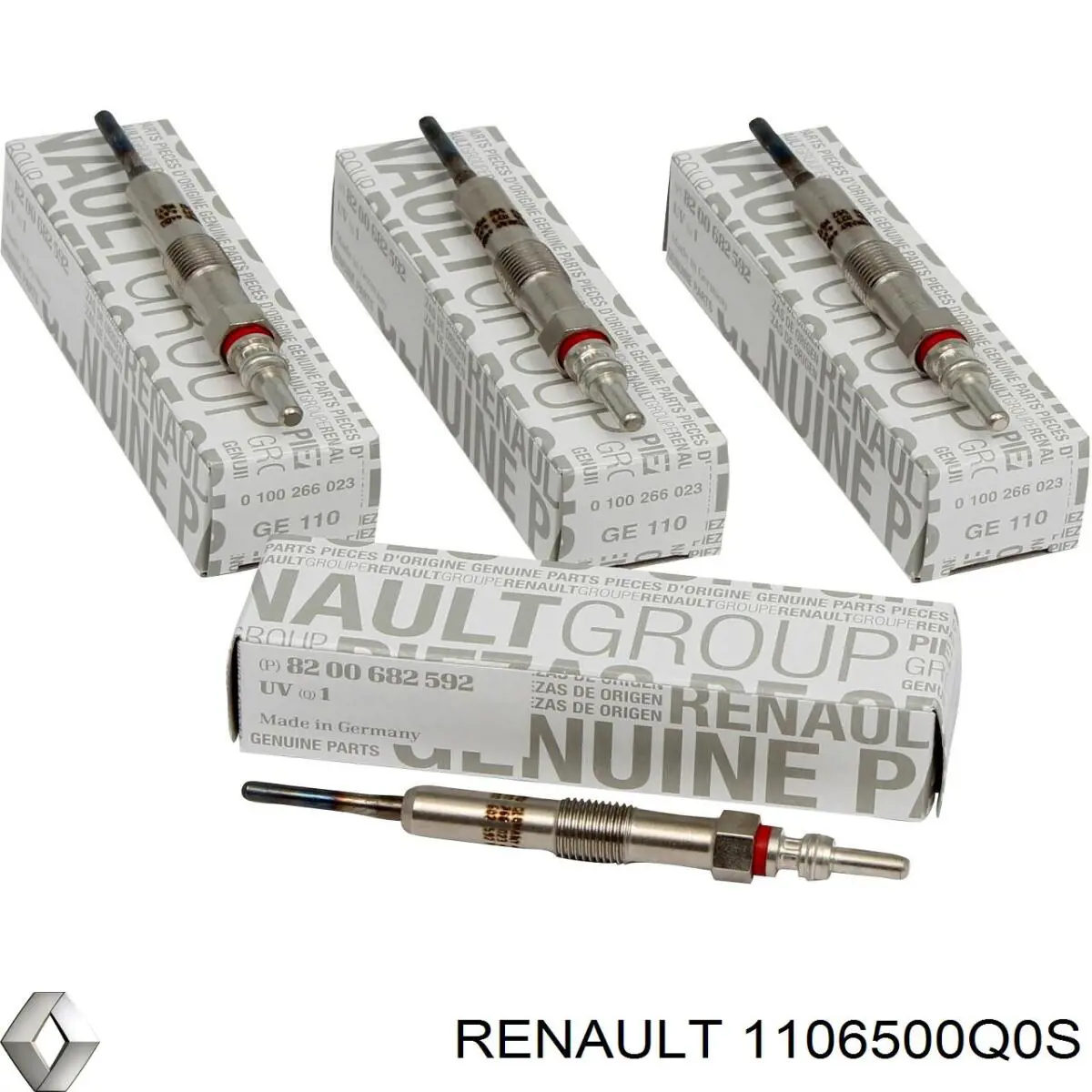 Vela de incandescência Nissan/Infiniti 1106500Q0S preço, a partir de 18,82 USD