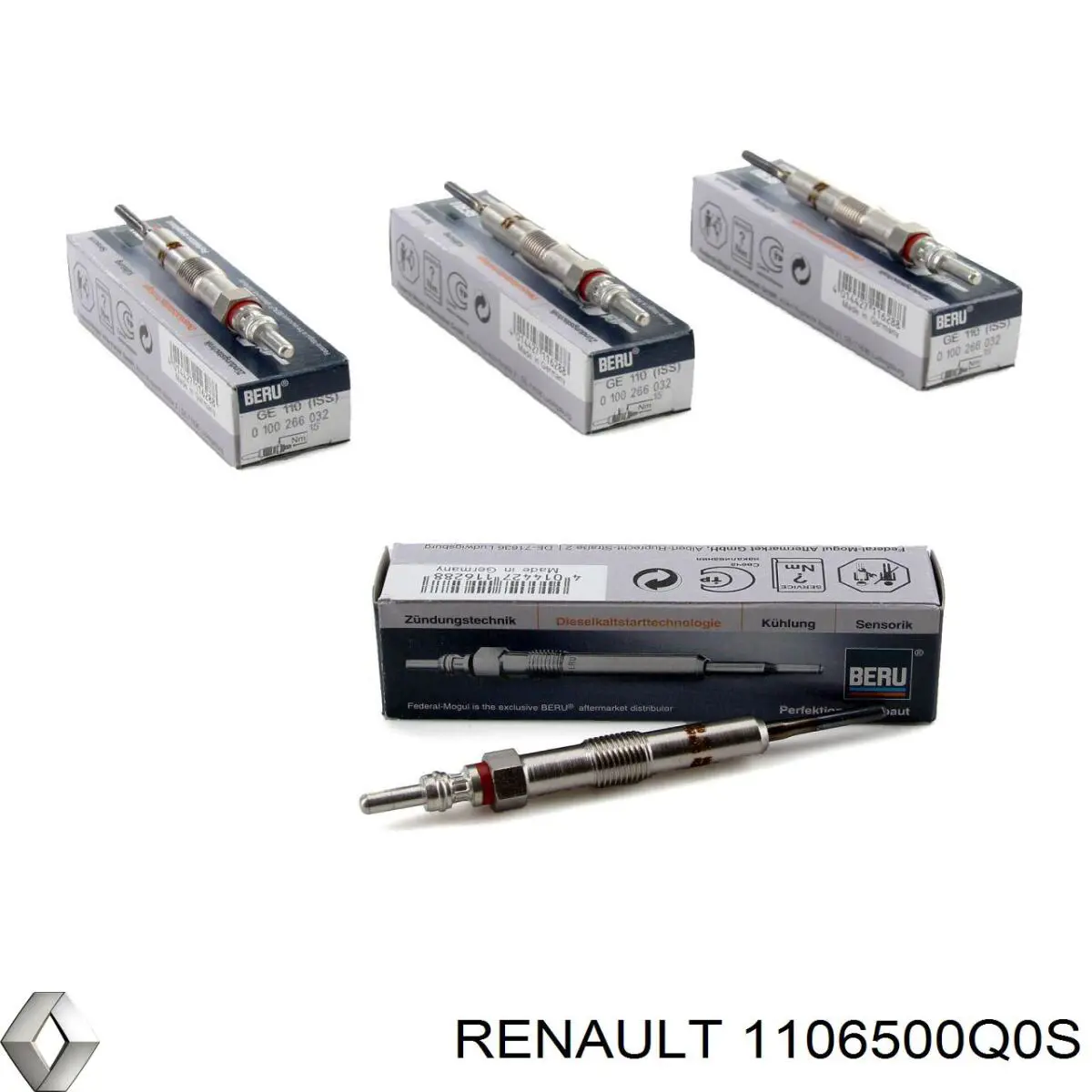 1106500Q0S Renault (RVI) Vela de incandescência