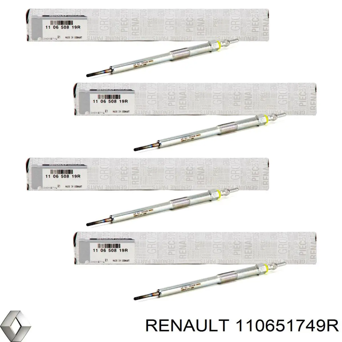 110651749R Renault (RVI) Vela de incandescência