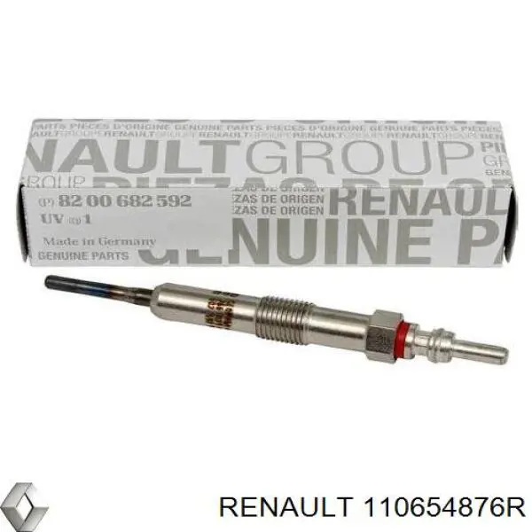 110654876R Renault (RVI) Vela de incandescência
