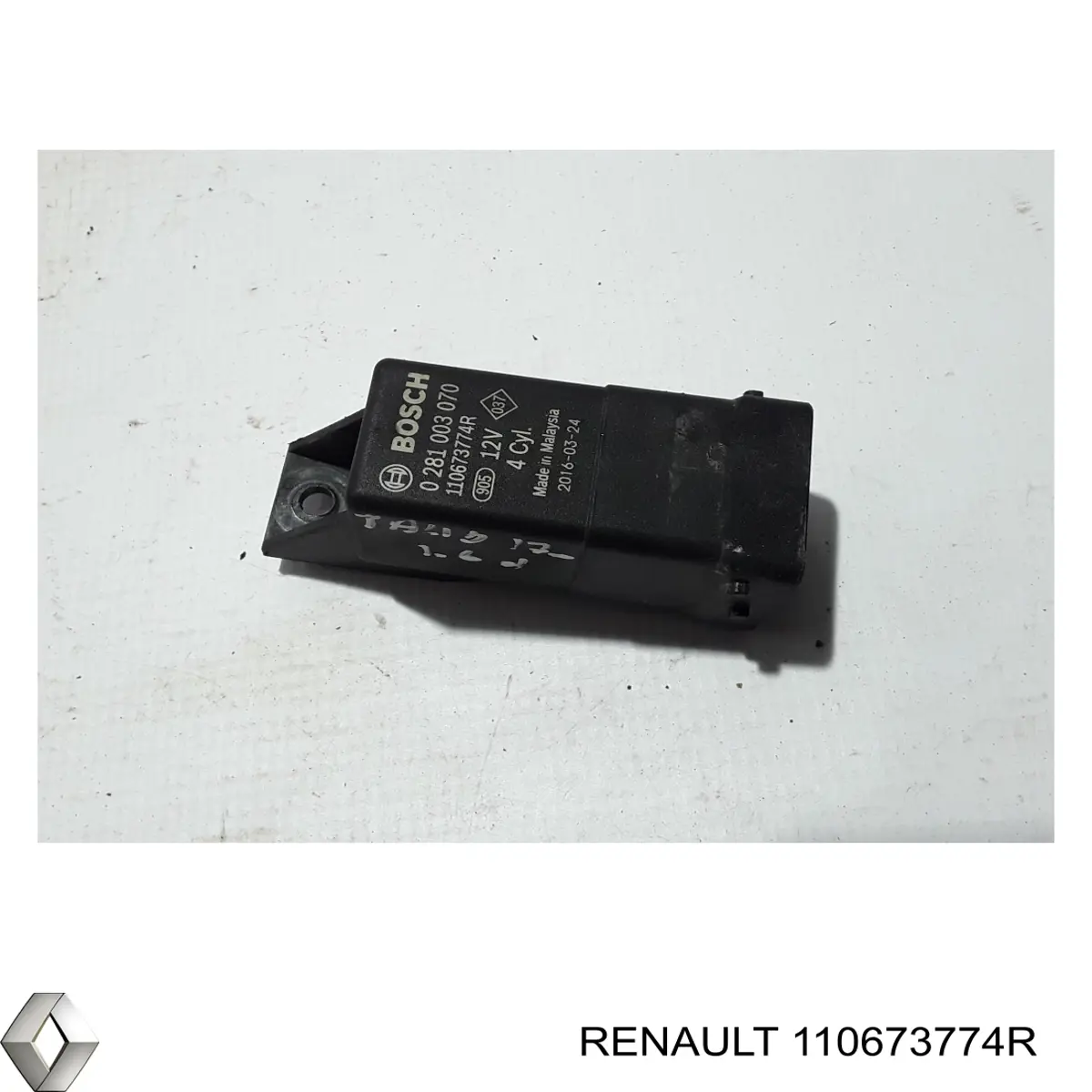 110673774R Renault (RVI) Relê das velas de incandescência