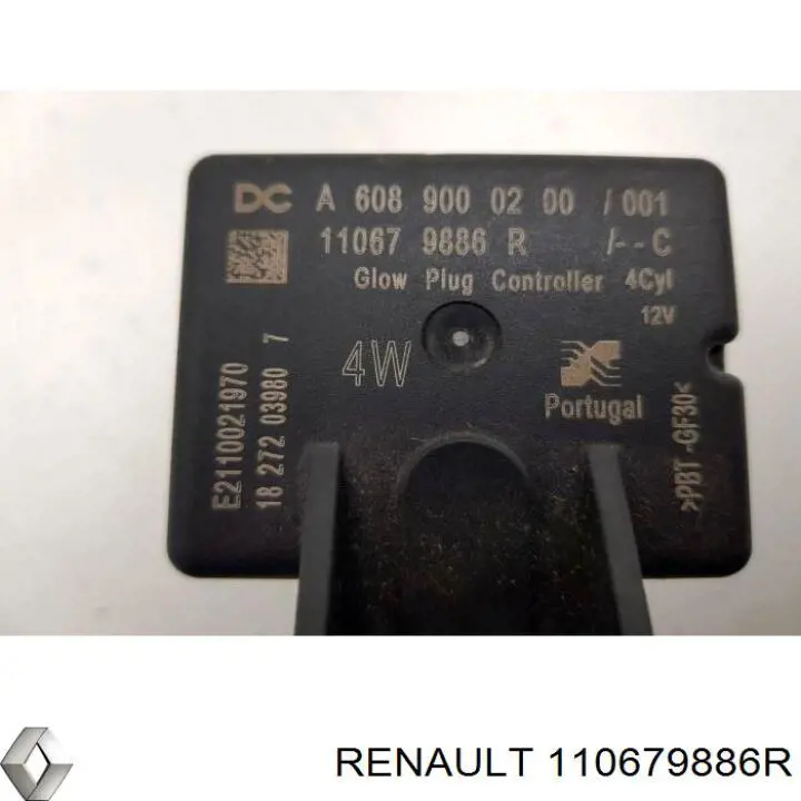 110679886R Renault (RVI) Relê das velas de incandescência