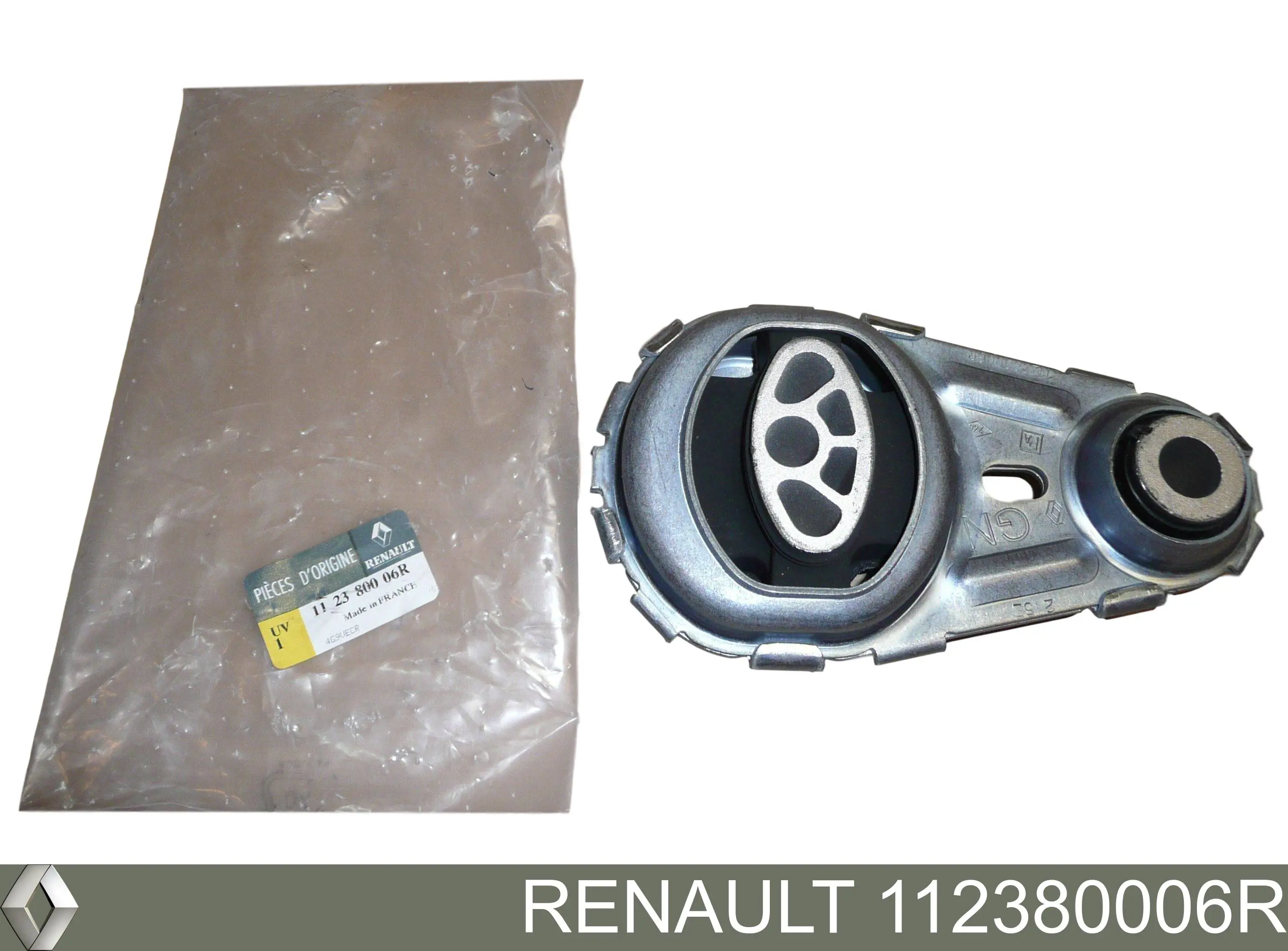 112380006R Renault (RVI) Coxim (suporte) traseiro de motor