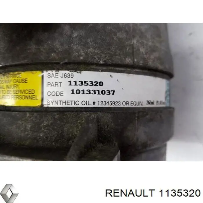 Compressor de aparelho de ar condicionado Renault (RVI) 1135320 preço, a partir de 67,39 USD