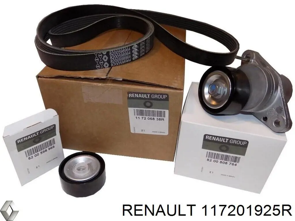 Correia dos conjuntos de transmissão, kit Renault (RVI) 117201925R preço, a partir de 103,91 USD