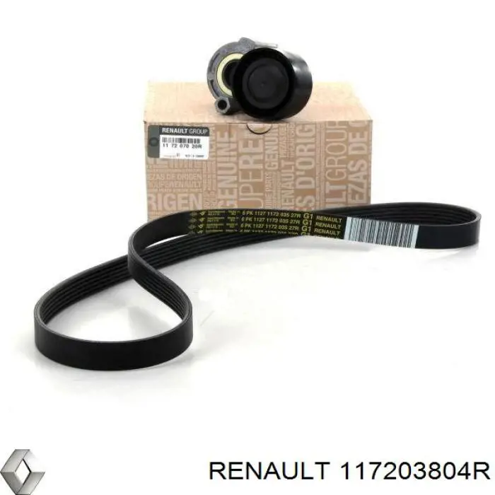 Correia dos conjuntos de transmissão, kit Renault (RVI) 117203804R