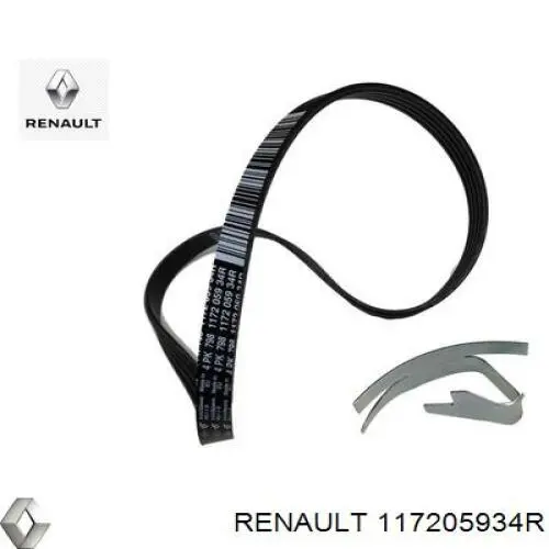 117205934R Renault (RVI) Correia dos conjuntos de transmissão