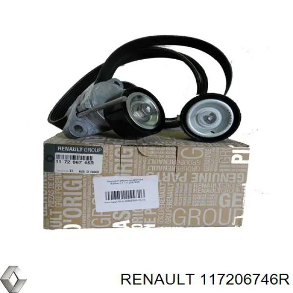 Correia dos conjuntos de transmissão, kit Renault (RVI) 117206746R preço, a partir de 104,41 USD