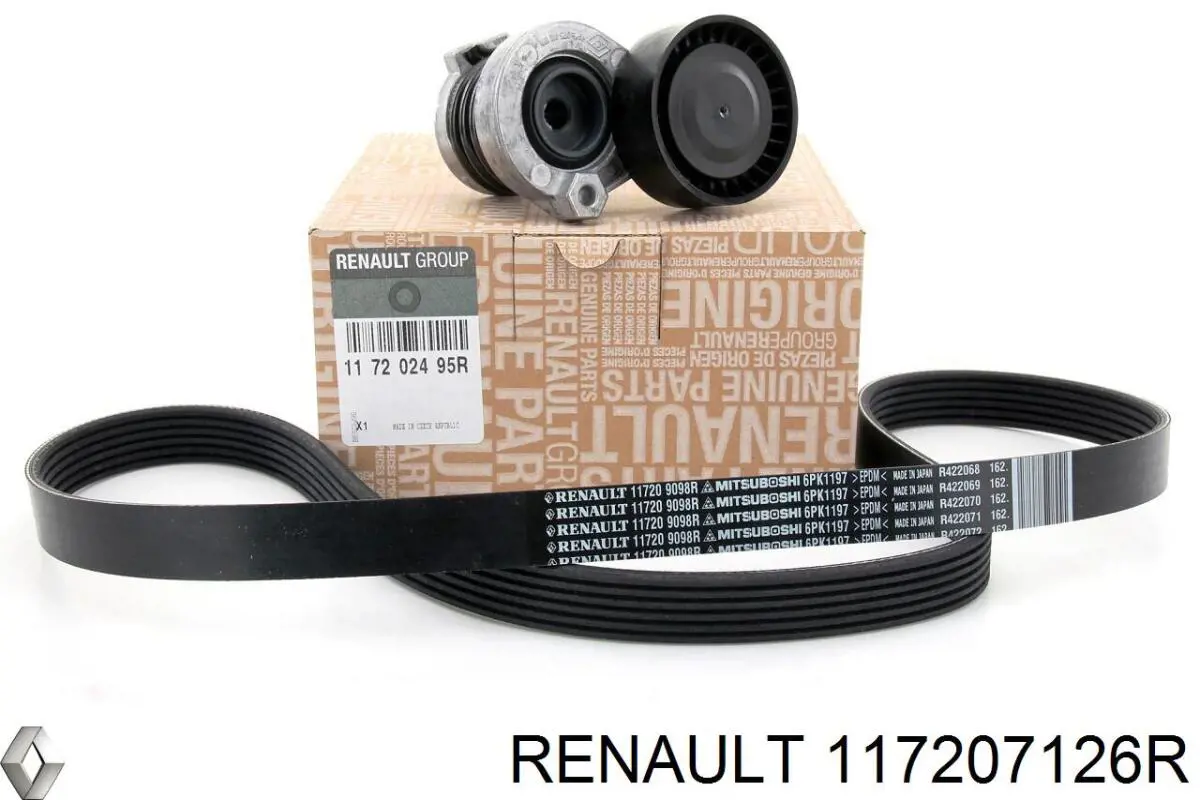 117207126R Renault (RVI) Correia dos conjuntos de transmissão, kit