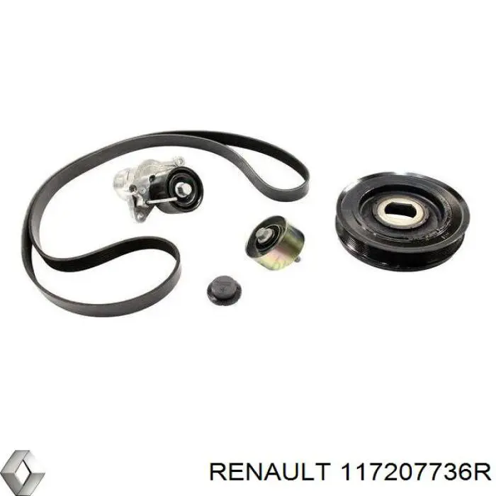 Correia dos conjuntos de transmissão, kit Renault (RVI) 117207736R preço, a partir de 124,52 USD