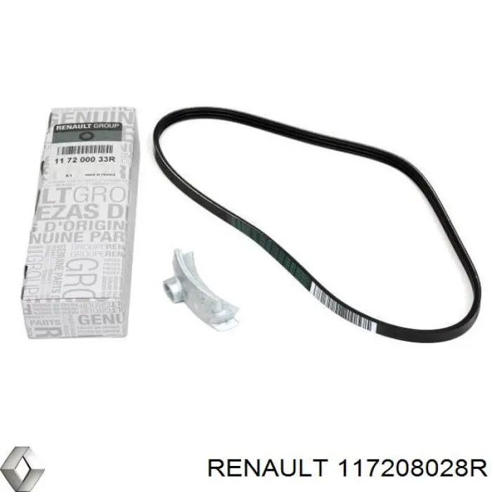 117208028R Renault (RVI) Correia dos conjuntos de transmissão, kit