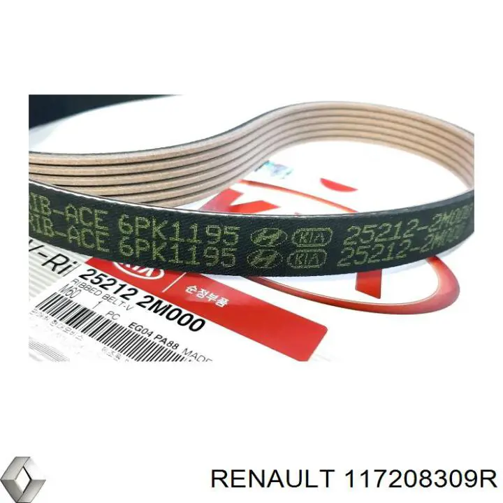 Compre 117208309R Renault (RVI) Correia dos conjuntos de transmissão