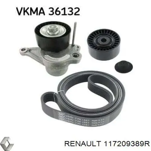 117209389R Renault (RVI) Correia dos conjuntos de transmissão