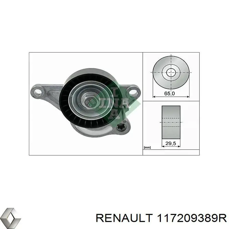 Correia dos conjuntos de transmissão Renault (RVI) 117209389R preço, a partir de 115,53 USD