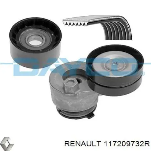 Correia dos conjuntos de transmissão, kit Renault (RVI) 117209732R preço, a partir de 110,56 USD