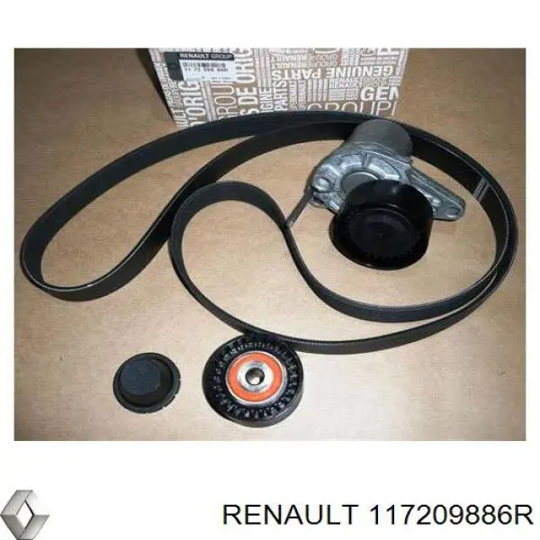 117209886R Renault (RVI) Reguladora de tensão da correia de transmissão