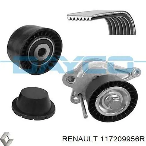 Correia dos conjuntos de transmissão, kit Renault (RVI) 117209956R preço, a partir de 107,21 USD