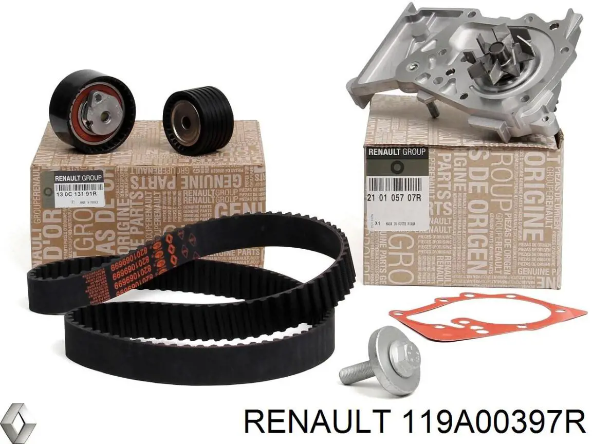 Correia do mecanismo de distribuição de gás, kit Renault (RVI) 119A00397R preço, a partir de 119,52 USD