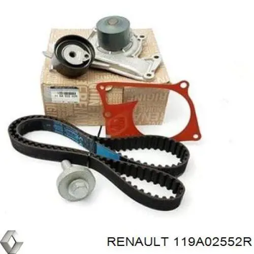 119A02552R Renault (RVI) Correia do mecanismo de distribuição de gás, kit