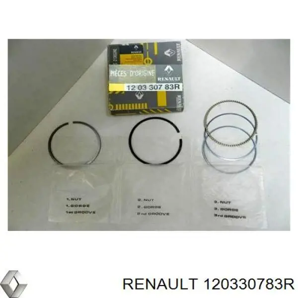 Compre 120330783R Renault (RVI) Anéis do pistão para 1 cilindro, STD.
