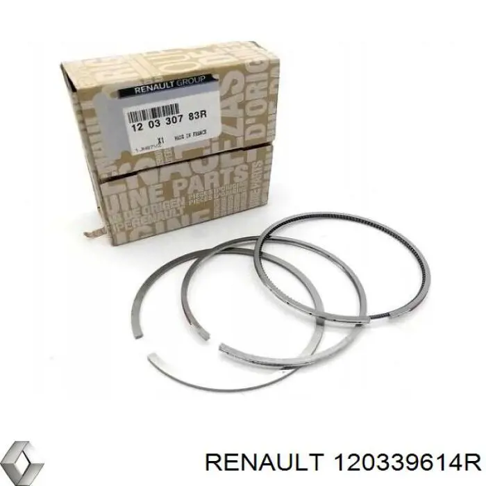 Anéis do pistão para 1 cilindro, STD. Renault (RVI) 120339614R preço, a partir de 35,23 USD