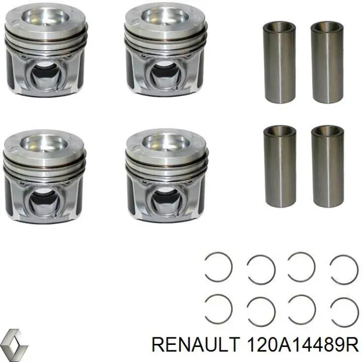 Pistão do kit para 1 cilindro, STD Renault (RVI) 120A11789R preço, a partir de 124,07 USD