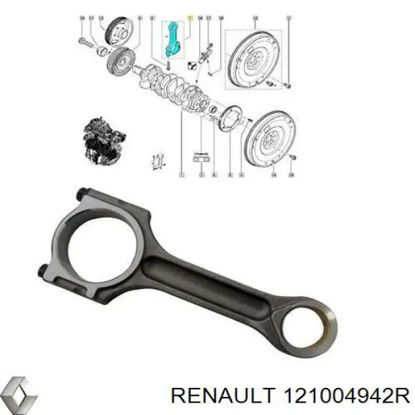 Biela de pistão de motor Kolbenschmidt 50009230 preço, a partir de 93,01 USD