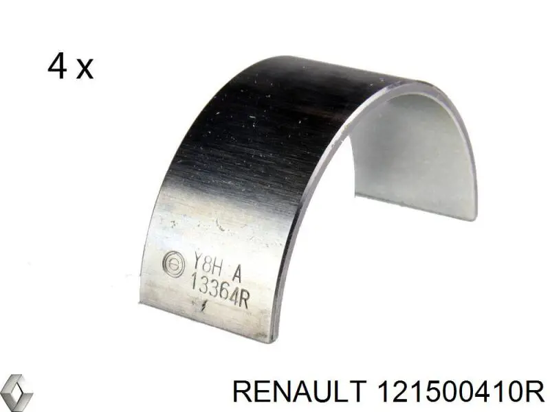 Compre 121500410R Renault (RVI) Folhas inseridas de cambota de biela, kit, padrão (STD)