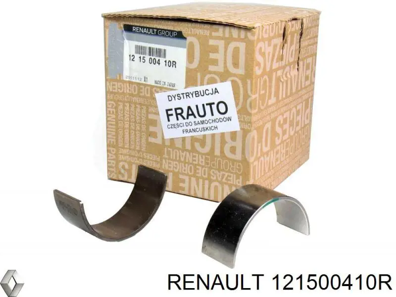 Folhas inseridas de cambota de biela, kit, padrão (STD) Renault (RVI) 121500410R preço, a partir de 73,73 USD