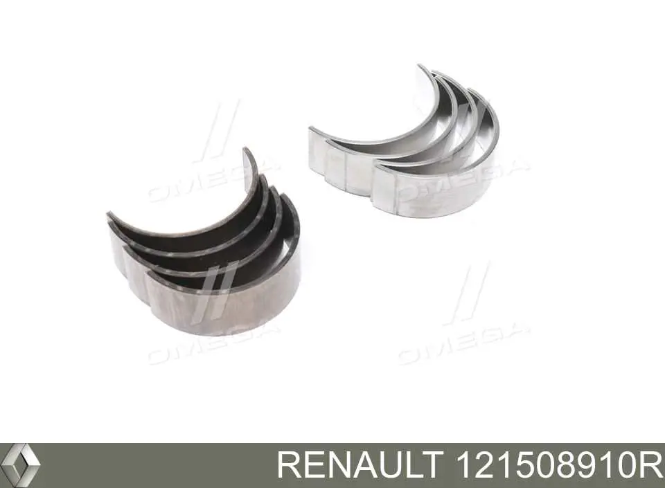 121508910R Renault (RVI) Folhas inseridas de cambota de biela, kit, padrão (STD)