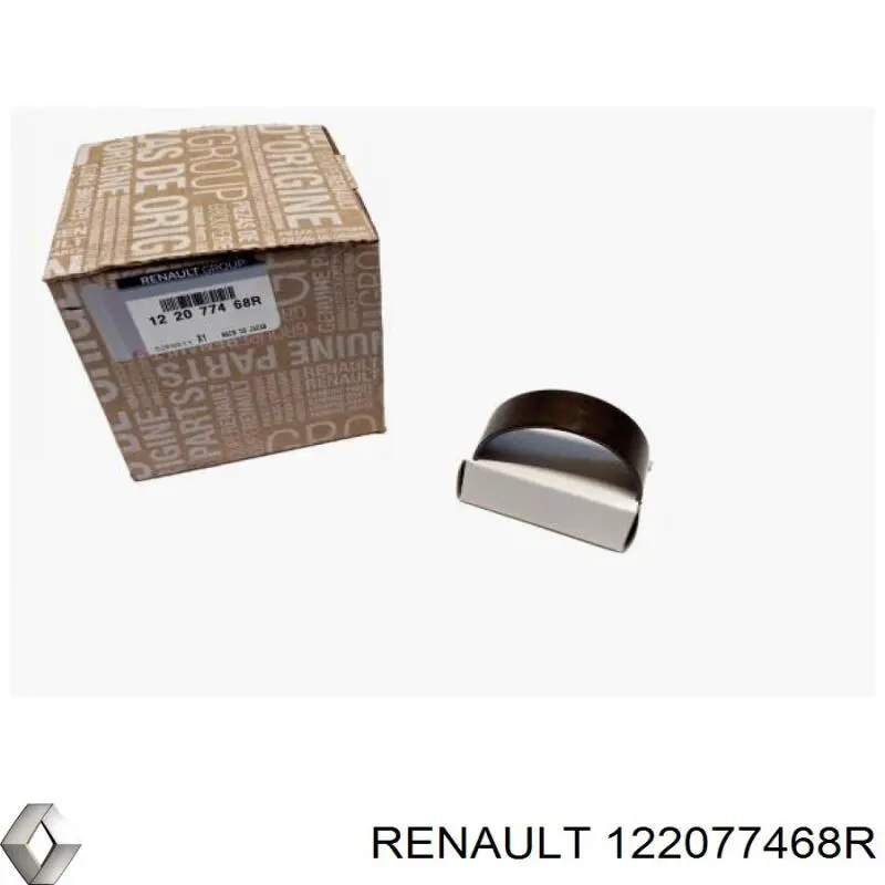 122076327R Renault (RVI) Folhas inseridas de cambota de biela, kit, padrão (STD)