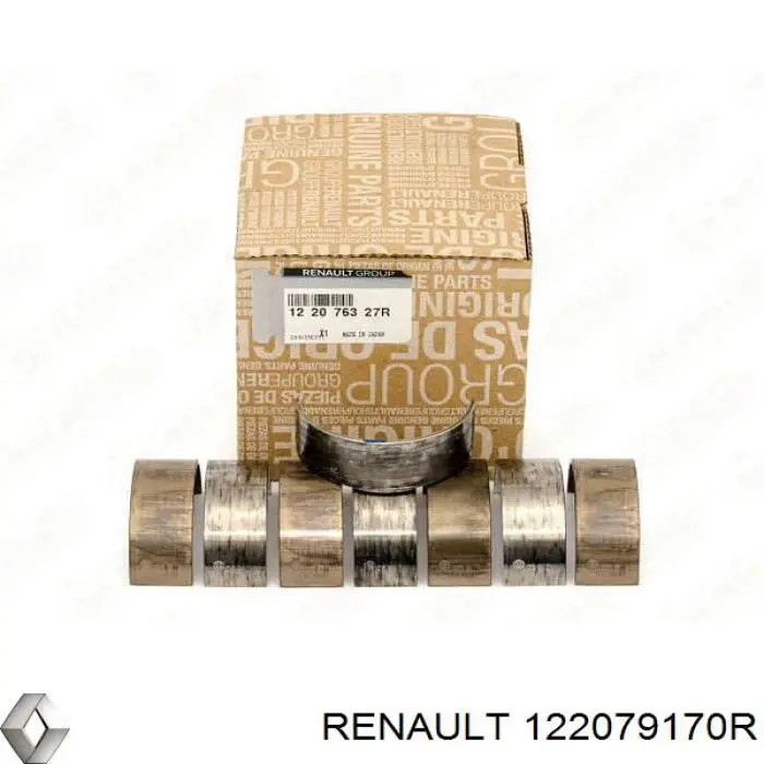 Folhas inseridas de cambota de biela, kit, padrão (STD) Renault (RVI) 122079170R preço, a partir de 118,86 USD