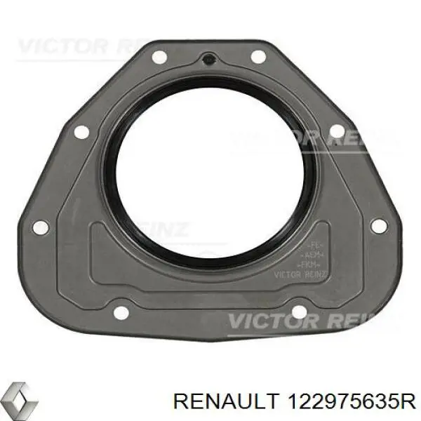 Compre 122975635R Renault (RVI) Vedação traseira de cambota de motor