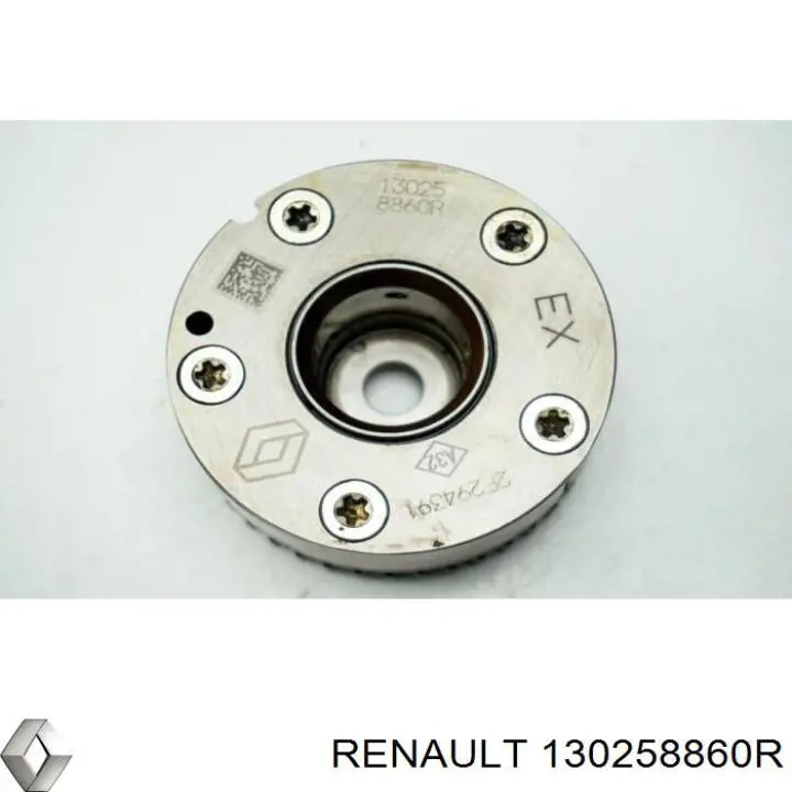 130258860R Renault (RVI) Engrenagem de cadeia de roda dentada da árvore distribuidora de escape de motor