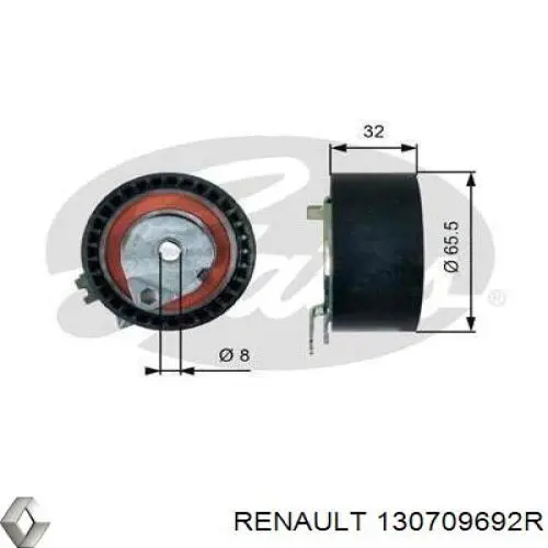 7700719076 Renault (RVI) Reguladora de tensão da cadeia do mecanismo de distribuição de gás