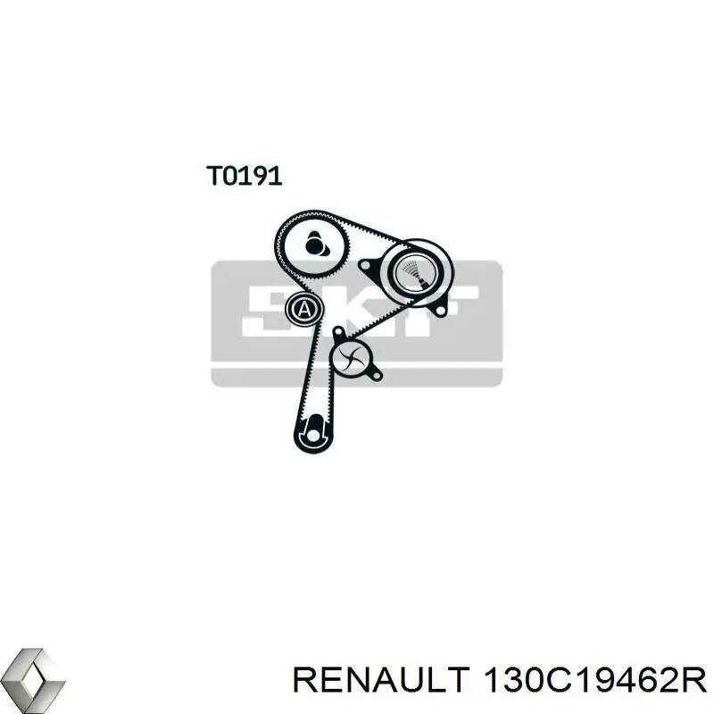 Correia do mecanismo de distribuição de gás, kit Renault (RVI) 130C19462R preço, a partir de 38,11 USD