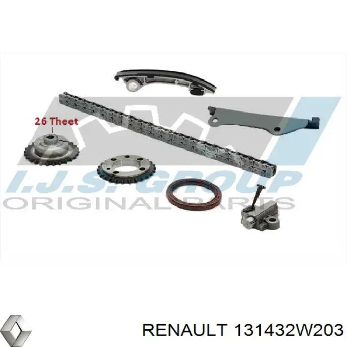 Engrenagem de cadeia da roda dentada da árvore distribuidora de motor Nissan/Infiniti 131432W203 preço, a partir de 104,73 USD