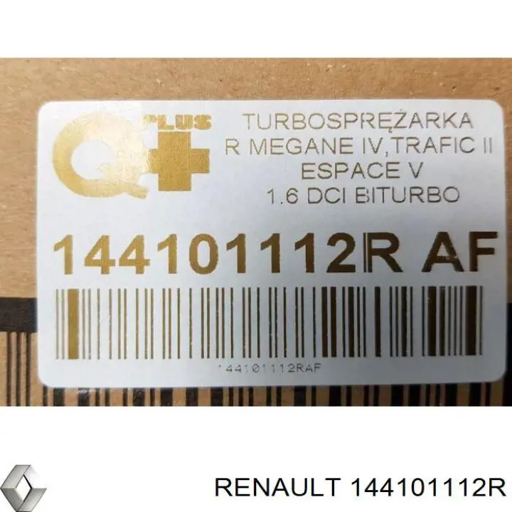 Turbina Renault (RVI) 144101112R preço, a partir de 669,77 USD